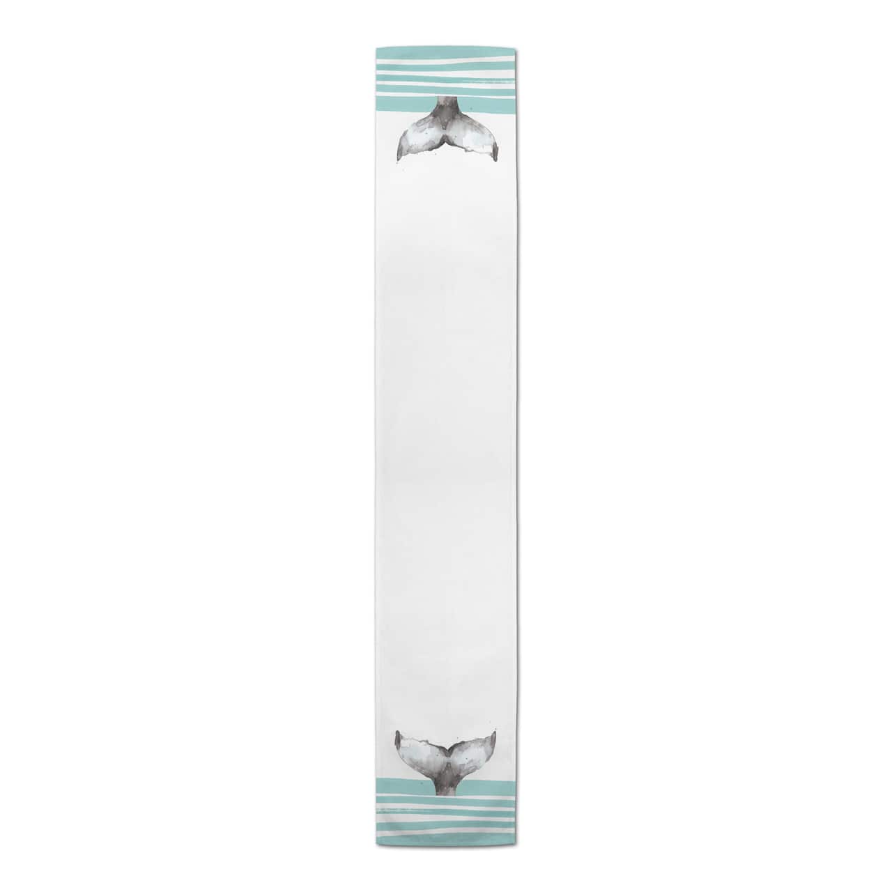 Whale Tale With Stripes Indoor/Outdoor Table Runner